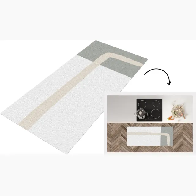 KitchenYeah Keukenloper - Loper keuken - Abstract - Minimalisme - Design - Keukenloper vinyl multicolor, foto 2