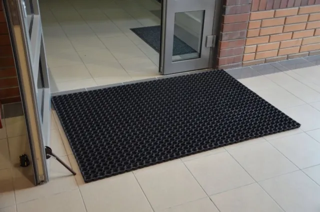 Vimar Merkloos Zware Rubberen Mat 80x120 cm - Antislip & Antislip Zwart
