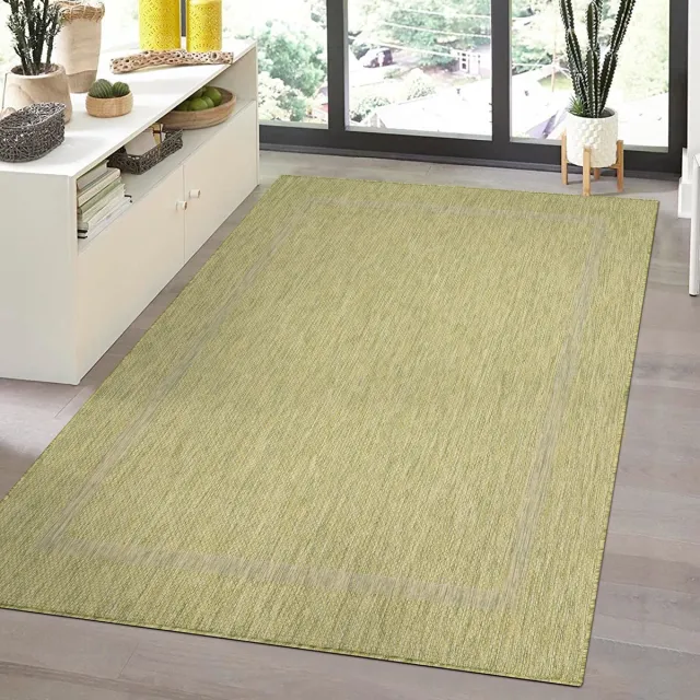 Muratap Relax Uni Binnen en Buiten - Vloerkleed - Indoor & Outdoor - Laagpolig Effen - Groen- 160x230 CM