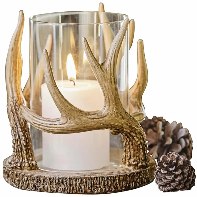 Loberon Windlicht Inglewood bruin/helder