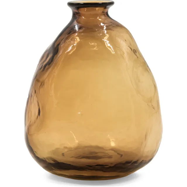 homebound by ky Glazen vaas roest | glazen vaas | 16.5x16.5x19.5cm | stijlvolle vaas