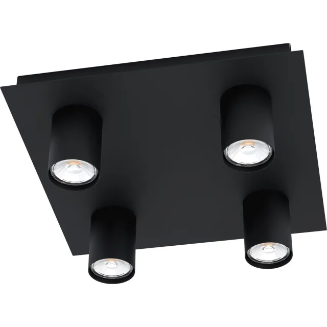 Eglo Valcasotto Plafondlamp - GU10 - 32 cm - Zwart
