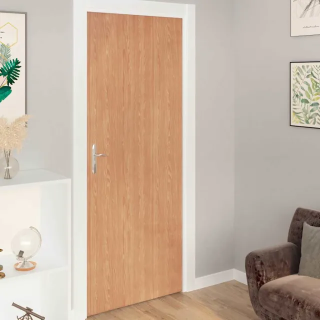 vidaXL Deurfolies zelfklevend 2 st 210x90 cm PVC esdoornkleurig Bruin