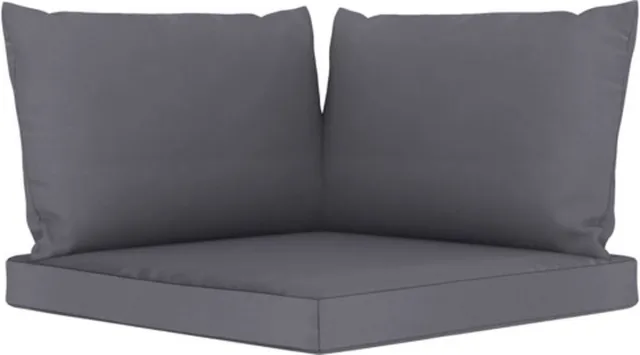 vidaXL Palletkussens - 3 - st - oxford - stof - antraciet