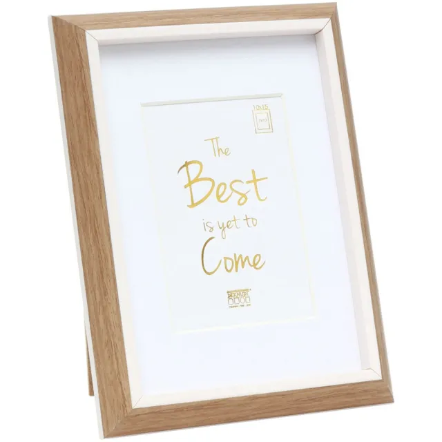 Deknudt Frames fotolijst S46WG4 P1 - houtkleur/wit - 7x10 / 10x15 cm bruin