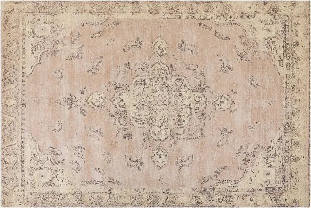 Beliani MATARIM - Vloerkleed - Perzik - 200 x 300 cm - Katoen Beige