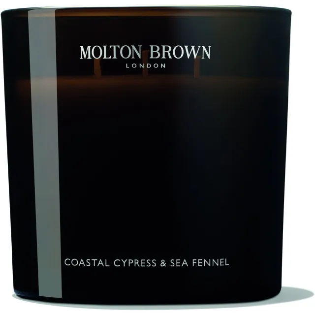 Molton Brown Coastal Cypress & Sea Fennel Candela - 3 Wicks Bruin