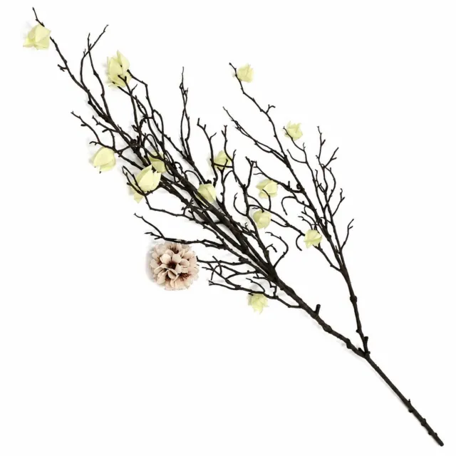 homebound by ky Kunsttak Hortensia 135cm off-white Beige