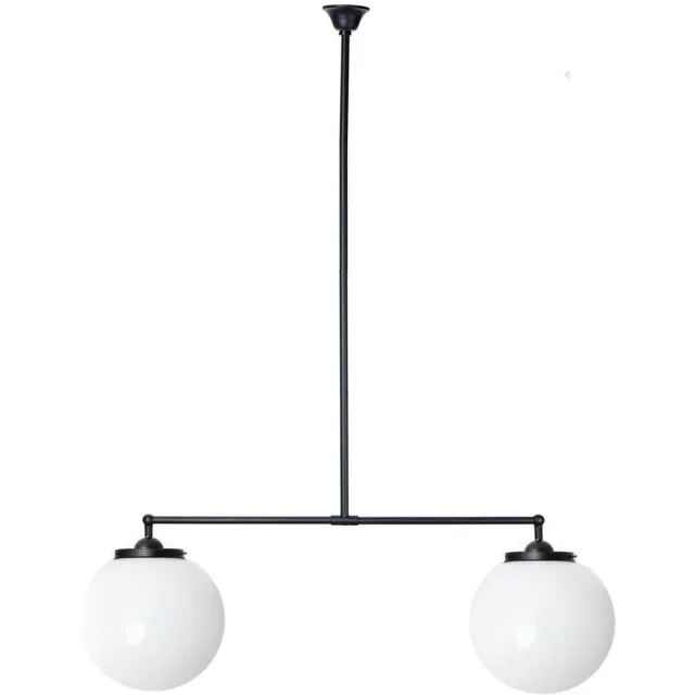 Coloured by Art Moonlight T-lamp 2 lichts bol Ø 30 cm - Art Deco Trade Zwart