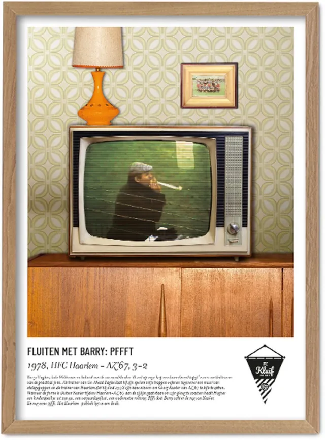 FC Kluif 'Barry Hughes' poster - Retro voetbalposter MULTI