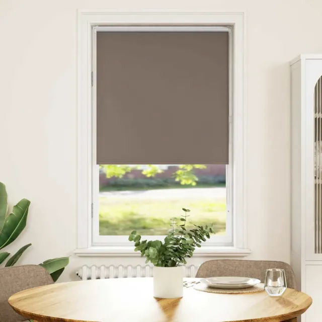 vidaXL Rolgordijn verduisterend koffie 70x130 cm stofbreedte 65,7 cm Bruin