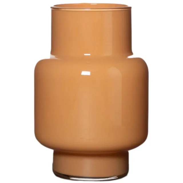 Ottosimon vaas decoratie apricot oranje 25 cm keramiek modern. Meerkleurig