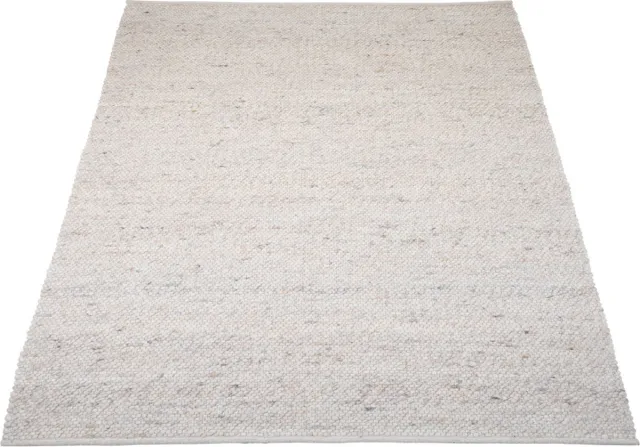 Veer Carpets Vloerkleed Stone Beige 215 - 160 x 230 cm - Wollen Design Vloerkleed in Scandinavische / Japandi Stijl