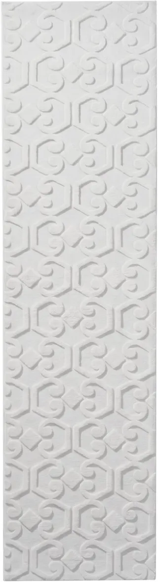 Beliani GANNETT - Vloerkleed - Lichtgrijs - 80 x 300 cm - Polyester