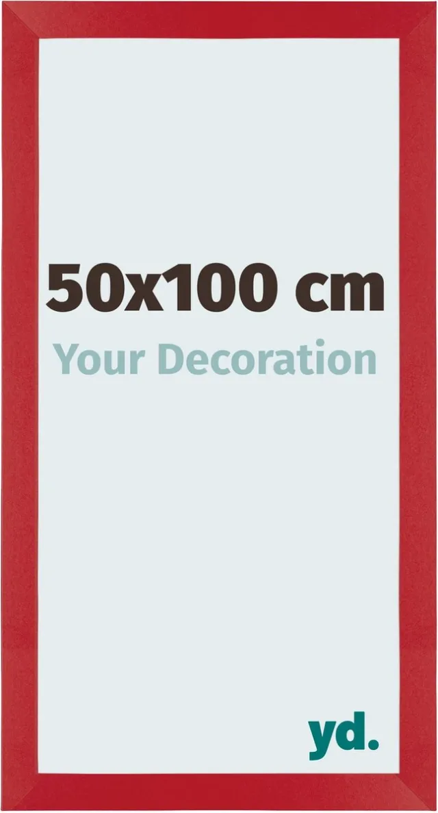yd. Your Decoration - Fotolijst 50x100 cm - MDF - Rood - Mura