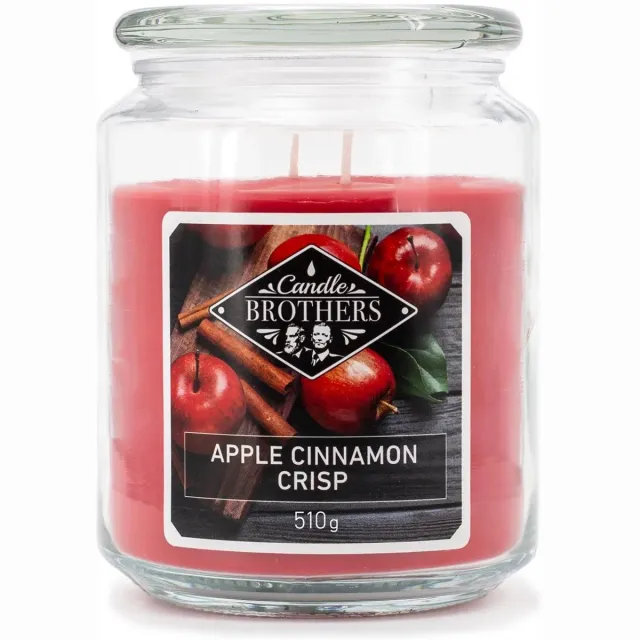 Candel Brothers Candle-Brothers Geurkaars - met appel- en kaneelgeur Rood