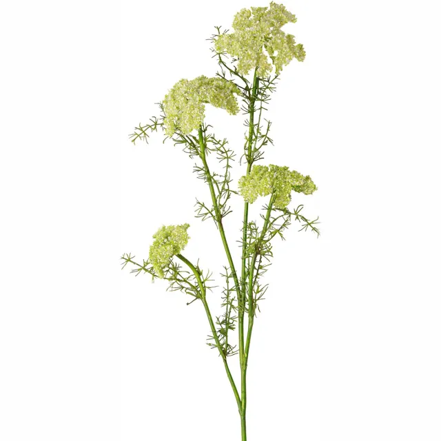 Viana Dille kunstplant met lange steel weidebloem groen wit 87cm groente