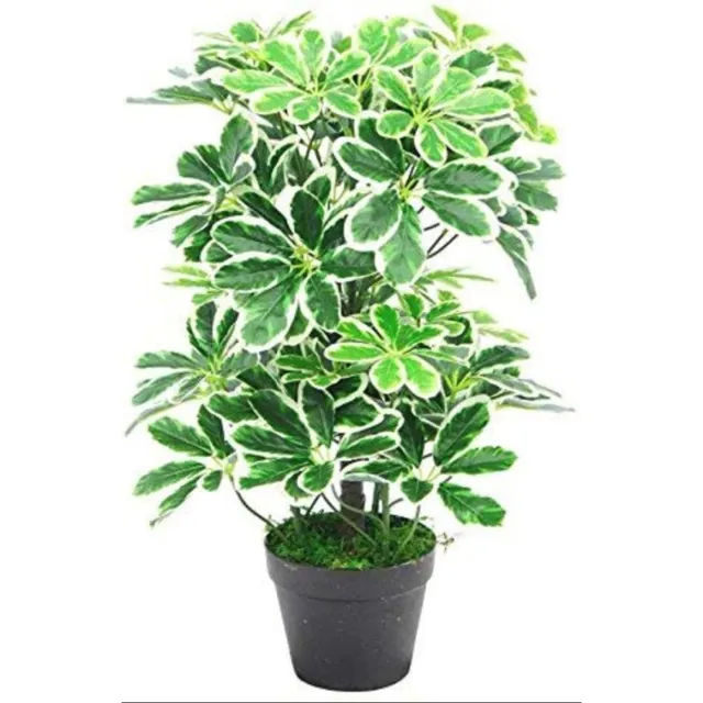 Ibenzoa Kunstmatige Parapluboom Schefflera Arboricola met Verstelbare Stelen voor Realistische Decoratie groen