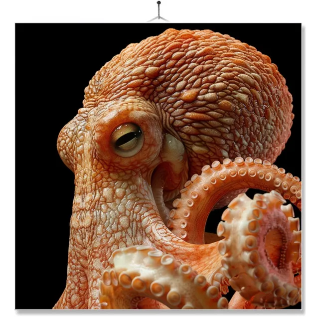 MC Living Tegel Met Opdruk | Geschenk | Dier | Closeup | Octopus Ontwerp 1