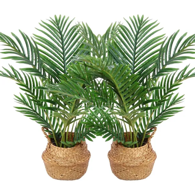 Provento Kunstplanten groot 60 cm voor thuis woonkamer slaapkamer decoratie natuurovergetelijke woonaccessoires Bruin