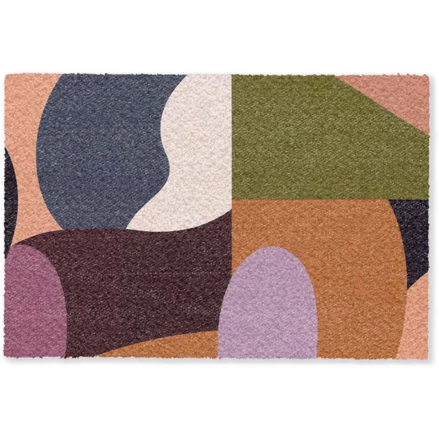 Unyqoos Stijlvolle en Functionele Deurmat 40x60 cm voor Binnengebruik en Entree Kleurrijke