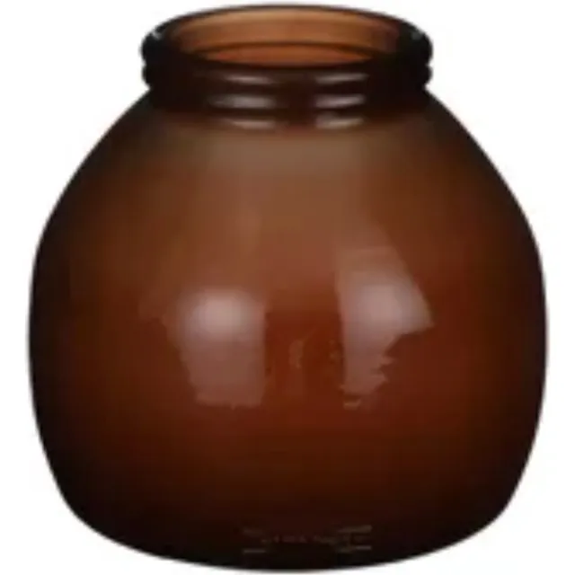 Mica Decorations VAAS CIVITA BRUIN D 21 H 20 CM