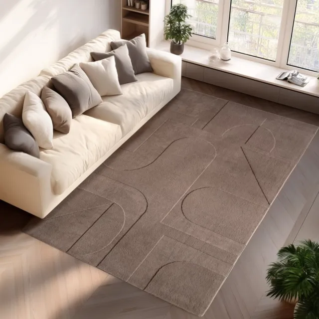 TapisTrend Designer tapijt Beige 120x170 cm Binnenkleed, 3D-stijl, voor woonkamer en slaapkamer, natuurlijke uitstraling, geschikt voor dagelijks gebruik
