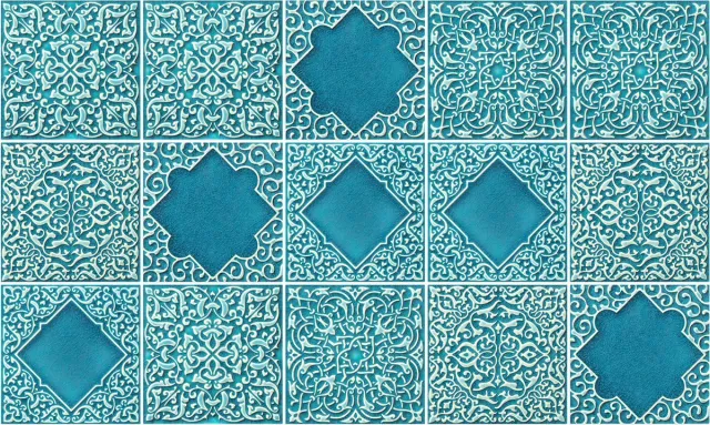 Plaktegels - Zelfklevende Tegels - 15x15 cm - Ulticool - Decoratie Sticker Tegels - Arabische Marokkaanse Sprookjes - 15 stuks - Plakfolie - Muurstickers - Tegelstickers - Decoratiefolie - Badkamer - Keuken - Ramadan Decoratie Versiering groen