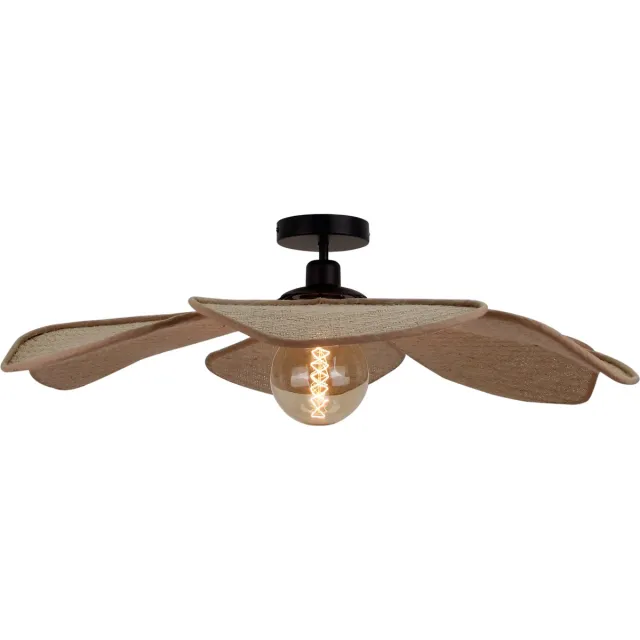Chericoni Verlichting Chericoni Corvo Plafondlamp - 1-lichts - Ø80 cm - Naturel - Sisal