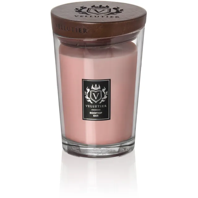 Vellutier Geurkaars Large Rooftop Bar - 16 cm / ø 11 cm Roze