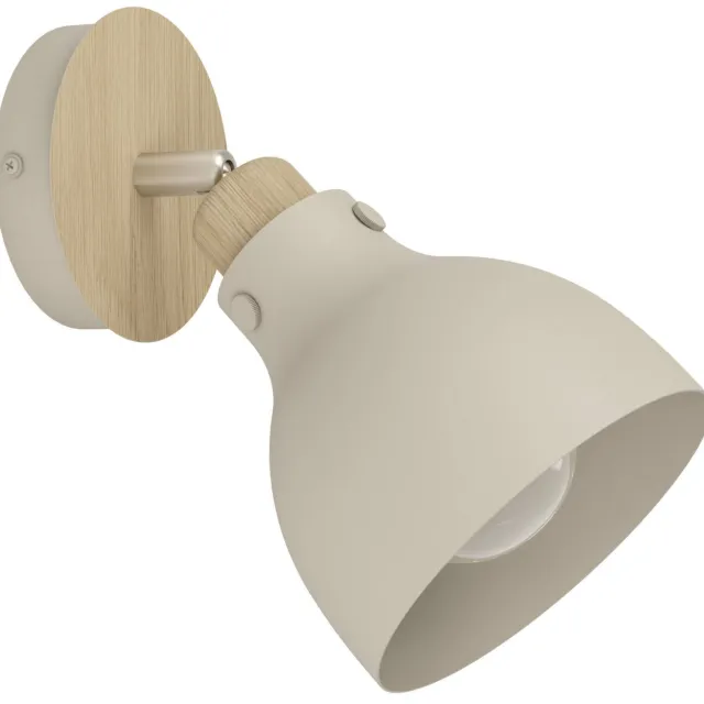 EGLO Arrecife Spot - E27 - 23,5 cm - Bruin|Beige - Staal Bruin;Nikkelmat;Zand;