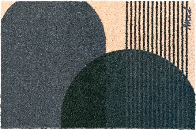 Mad About Mats Nina - deurmat - grafische print - schoonloop/scraper - wasbaar - 50x75cm nude