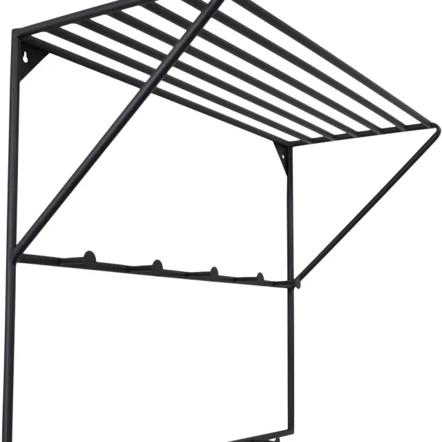 LOFT42 Jasmin Kapstok – Zwart – Metaal – 9 haken - 60x80x32