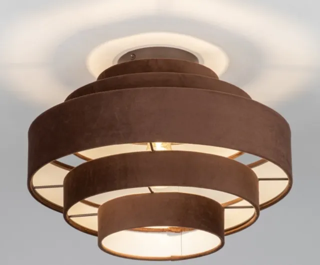 Lumidora Plafondlamp 75420 - Plafonniere - POLIGNANO - E27 - Bruin - Metaal - ⌀ 40 cm