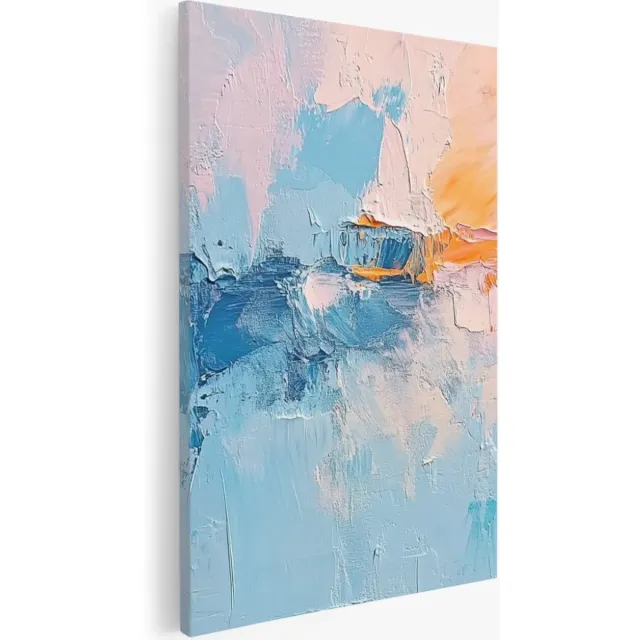 Saammp Canvas Schilderij - Kleurrijk - Modern - Abstract - 30x40 - Foto op canvas - Wanddecoratie - Muurdecoratie Woonkamer - Slaapkamer decoratie - Canvas Print Multicolor