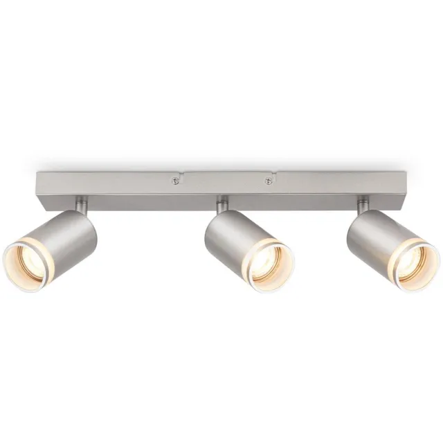 B.K.Licht Briloner Rub - Plafondspot - 2832034 - Draaibaar - Acryl toepassing - 40 x 6 x 16 cm - Mat chroom