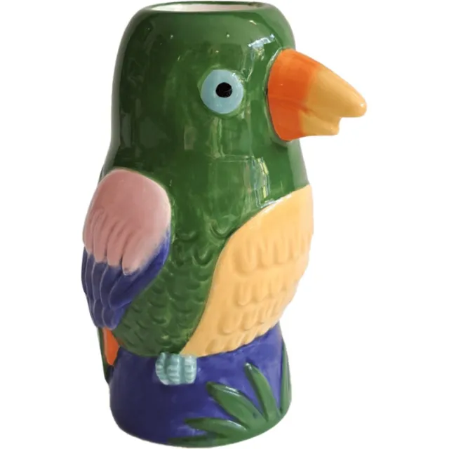 Kitsch Kitchen kandelaar Loteria El Cotorro (vogel) pilaar Blauw