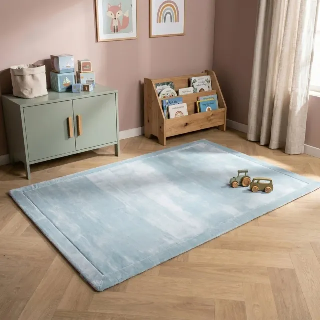 Little Olly Wasbare speelmat - Jip Blauw - 120x160cm