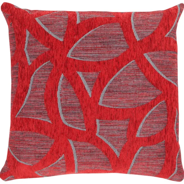 Linen & More Zaragoza kussen rood 45x45cm