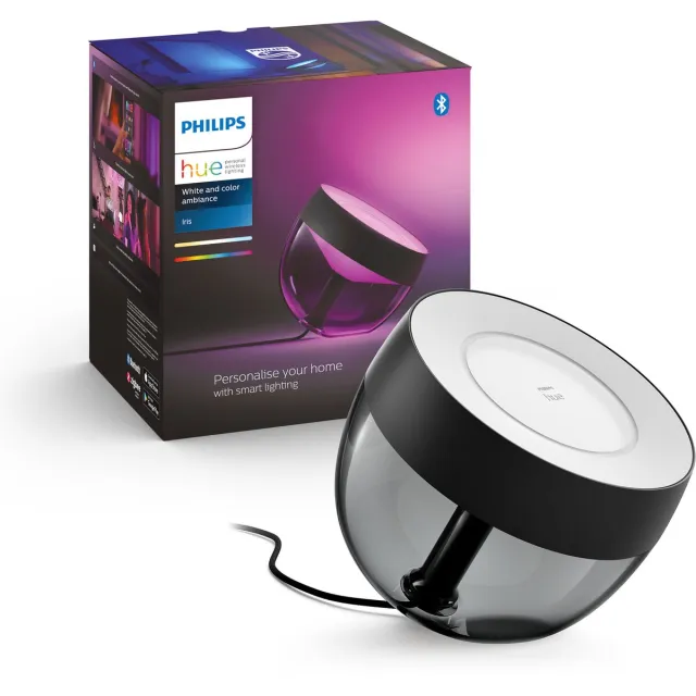 Philips Hue Iris tafellamp - wit en gekleurd licht - zwart