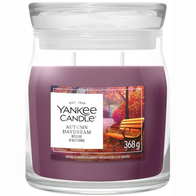 Yankee Candle Autumn Daydream Medium Geurkaars - 50 branduren - 2 lonten Bruin