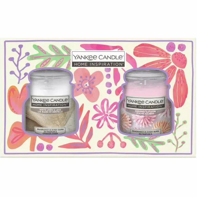 Yankee Candle Home Inspiration - 2 Small Jar Cadeauset - 30 branduren Paars