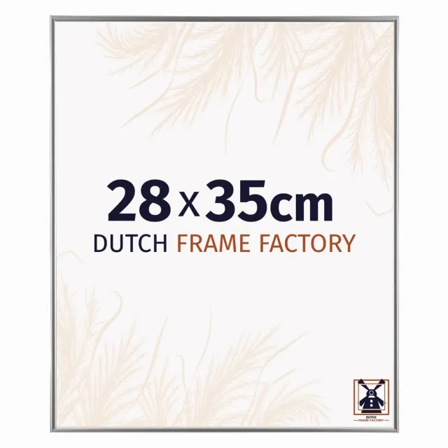 Dutch Frame Factory Fotolijst 28x35 cm - Kunststof - Zilver Hoogglans - Easy