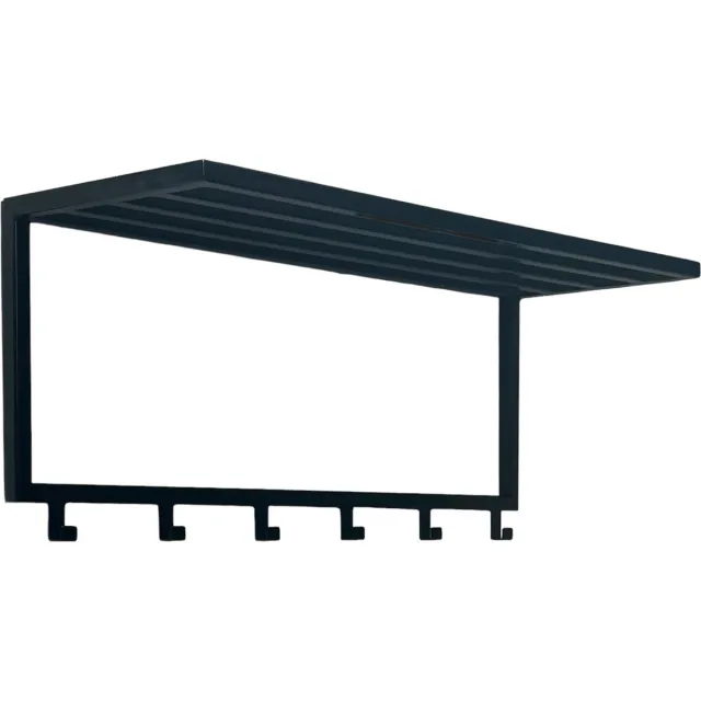 Kek wonen Wandkapstok 80 cm zwart staal