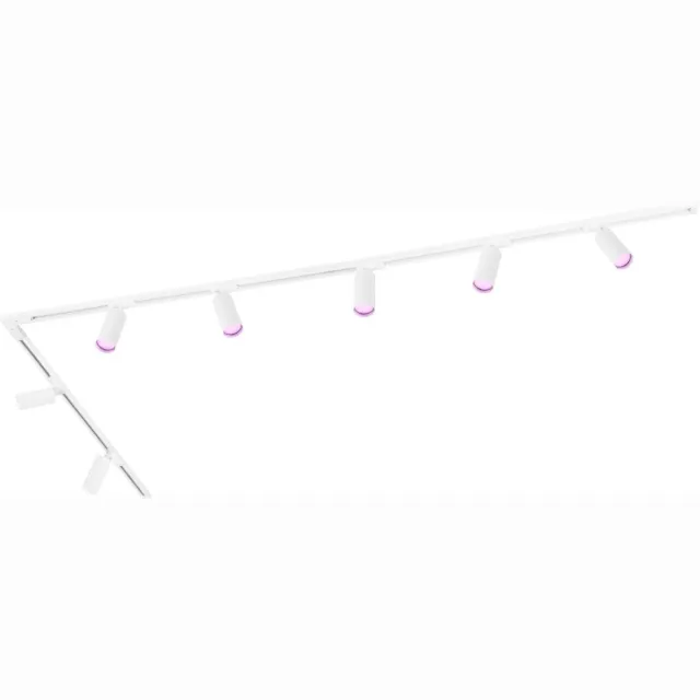 LEDVION Smart LED Railverlichting 3M + 7 Railspots (4.9W - RGB - Wit - Dimbaar) - 1-Fase