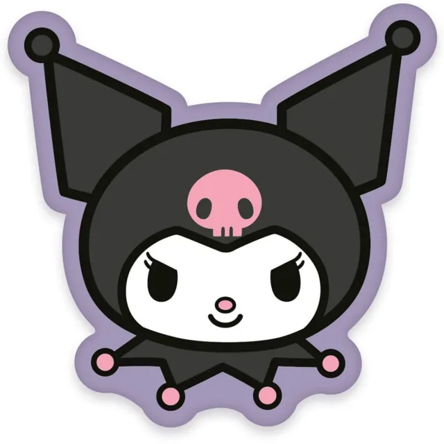 Herding Sanrio Pillow Kuromi Face 36 cm Kussens Multi