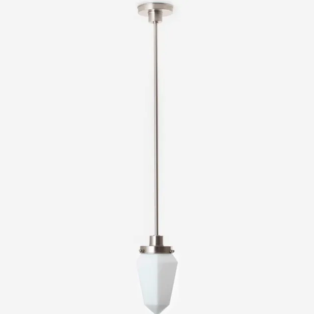 Coloured by Art Hanglamp Briljant Mat 20's Matnikkel - Art Deco Trade