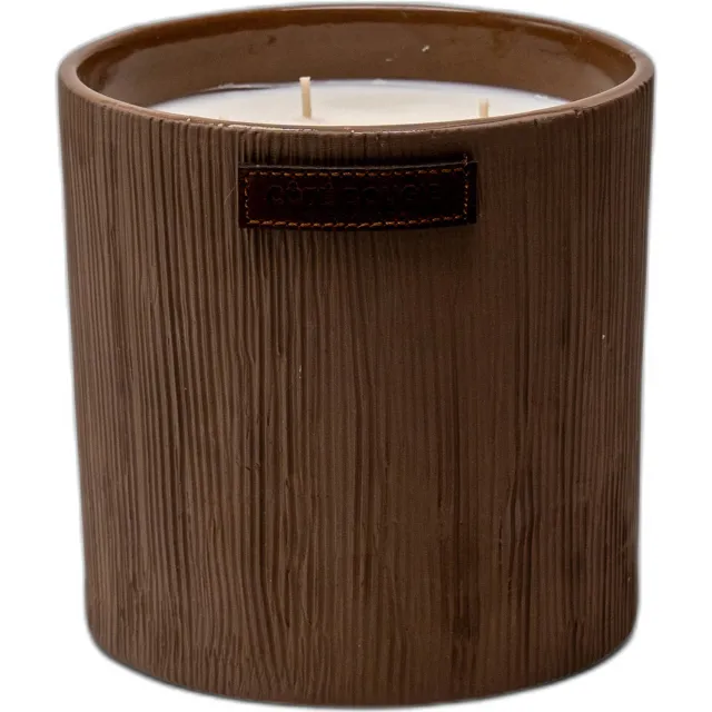 Côté Bougie geurkaars Striee Grise - Oud/Santal Bruin