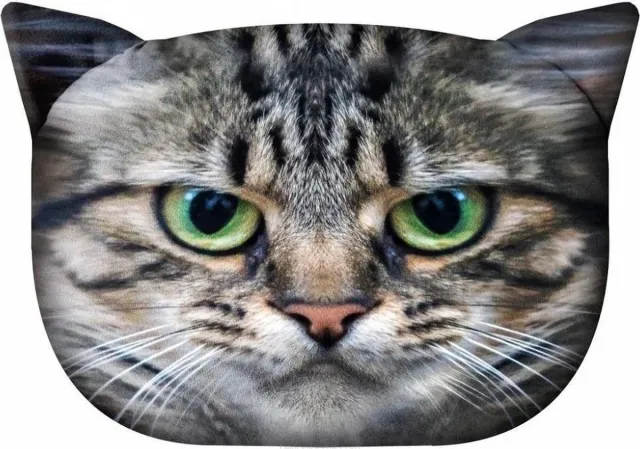 Bertoni kussen - Knuffelkussen met kat motief Sierkussen met verborgen ritssluiting en vulling Kussen Multi colour