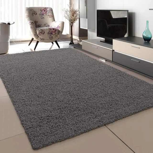 Famanu Tapijt, woonkamer, grijs, hoogpolig, langpolig, modern, afmetingen: 60 x 110 cm